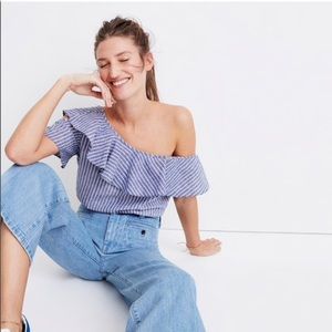 Madewell One-Shoulder Ruffle Top